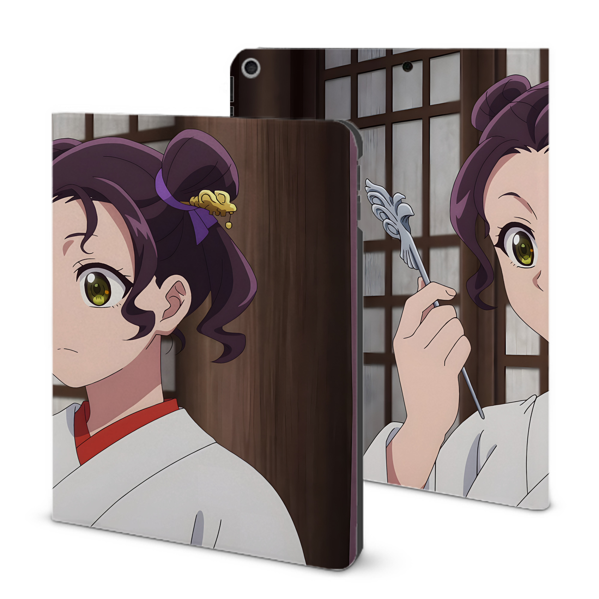 （画像用） 薬屋のひとりごと The Apothecary Diaries IPad ケース ブック型 PUレザー TPU 耐衝撃 軽量 薄型 ペン収納なし 全面保護 IPad 各モデル対応